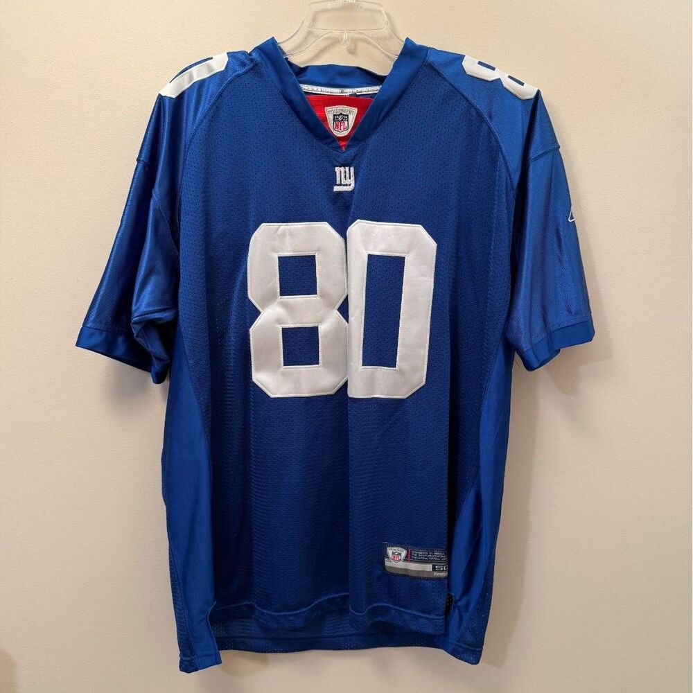 Vintage NY Giants Jeremy Shockey #80 Reebok On-Field Jersey Stitched Size 50 XL